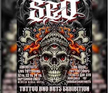 South East Queensland Tattoo Expo flyer 