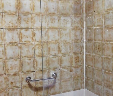 Instalación de mamparas de ducha de vidrio de seguridad a medida.