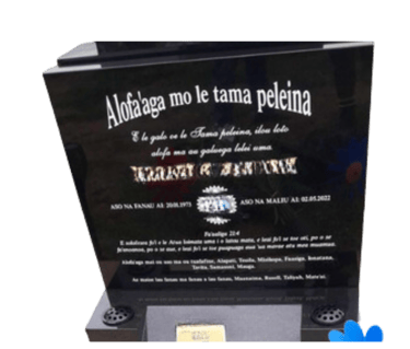 Headstone in Mangere