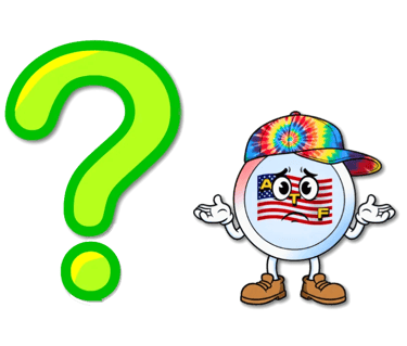A large green question mark next to a confused ATF mascot shrugging, representing the 10 common questions about Disney World.