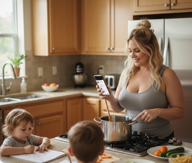 mom on onlyfans struggling with house chores