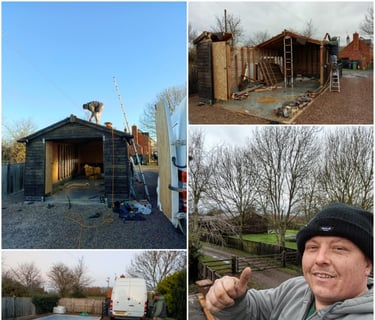 the owner of hiltons rubbish removals next to a few jobs thats been carried out in worcester