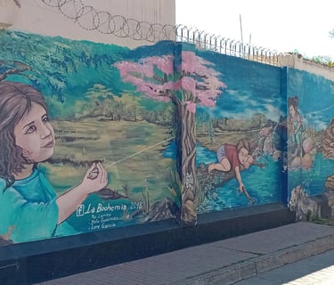Mural "La Bohemia" 2018 Vista completa