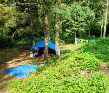 bivouac tente camping sauvage allier canoë kayak allier