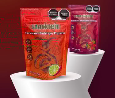 Los dos productos de snacktein