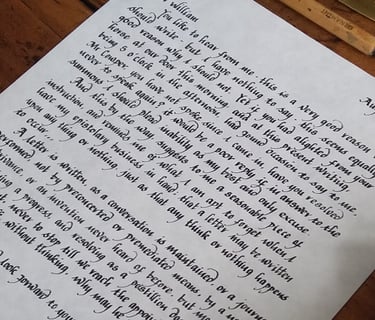 Handwritten Letter As A Gift