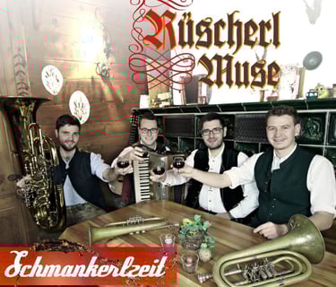 Vorderseite des CD-Cover der Rüscherl Muse