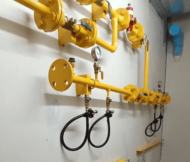 ติดตั้งระบบแก๊สครัว | commercial kitchen gas pipeline installation by Siampavillion