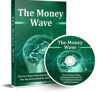 The Money Wave deep theta soundwave audio program on a green DVD and product box.