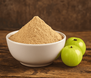 Export quality amla powder for nutraceuticals and pharma companies.