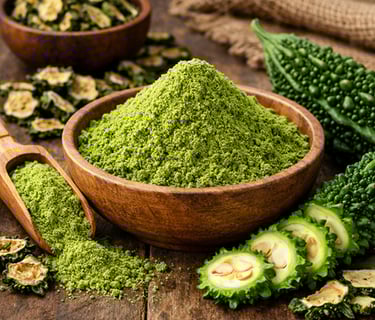 Spray dried bitter gourd powder supplier from India – bulk herbal vegetable powder for nutraceutical