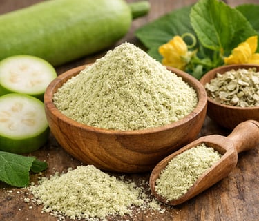 Dehydrated bottle gourd powder manufacturer India – fine mesh powder for health food application
