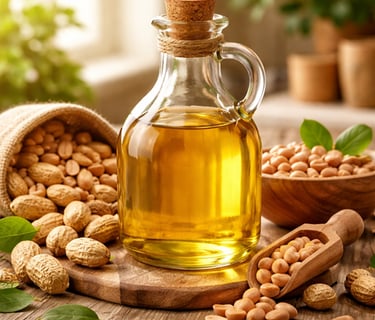 Cold pressed peanut oil exporter from India – premium peanut oil for bulk food industry