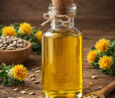 Cold pressed safflower oil supplier India – light edible oil for bulk food processing