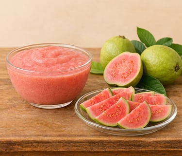 Frozen pink guava pulp supplier India – premium fruit puree for export