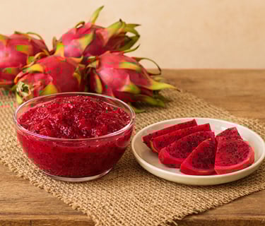 Frozen red dragon fruit exporter India – IQF cubes for bulk supply