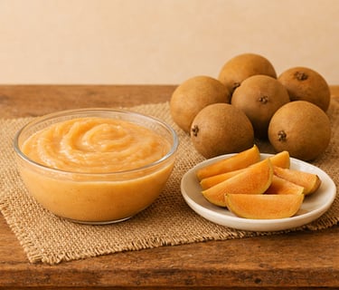 Frozen chikoo pulp manufacturer India – sapota fruit puree for wholesale export