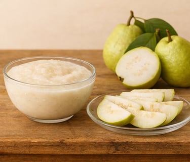 Frozen white guava pulp supplier India – bulk fruit puree for food processing