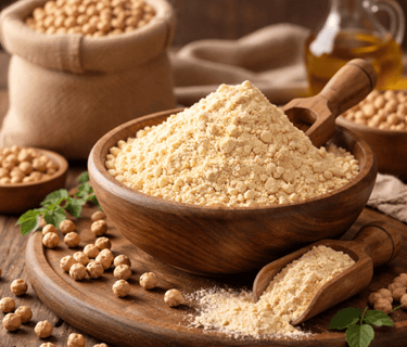 Gram flour exporter from India – high protein besan for food processing industry