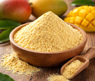 Mango powder exporter India – premium tropical fruit powder for beverages and desserts