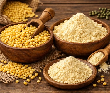 Moong dal and flour supplier India – high quality pulse for bulk export