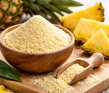 Pineapple Powder exporter in India - ideal ofr instant mixes and confectionery