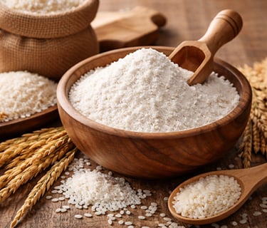 Rice flour supplier India – fine gluten free flour for food manufacturing