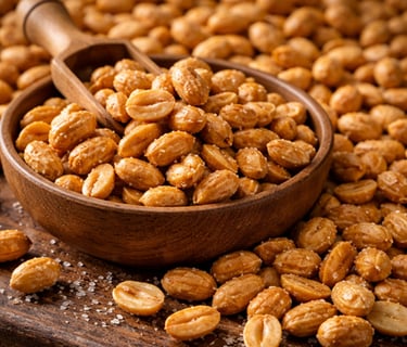 Roasted peanuts exporter India – crunchy ready-to-eat peanuts for bulk snack and food service
