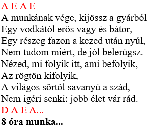 Gitár Akkordok Kezdőknek: Beatrice - Nyolc óra munka