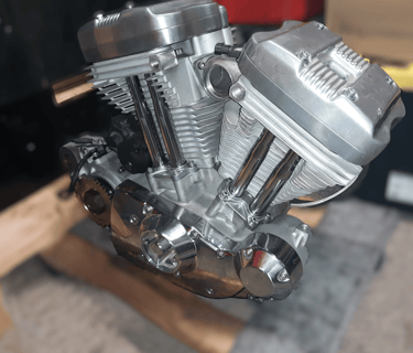 a Harley Davidson Sportster engine