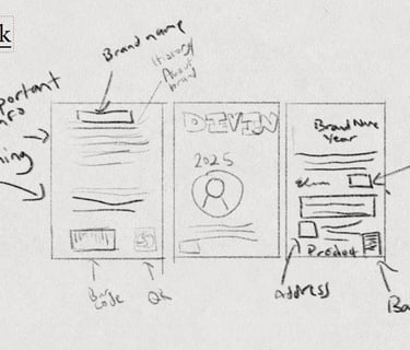 back of label sketch