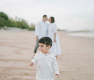 candid family moment at The Westin Resort Bali Nusa Dua