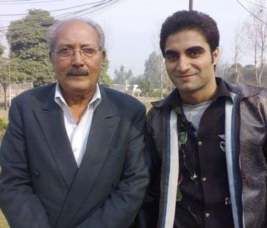 Naghman Saleem with Director Hussan Askari