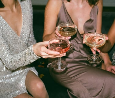 People Enjoying Drinks at a Private Event