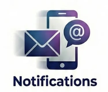 Smartphone avec alertes email et SMS pour une notification instantanée des appels reçus