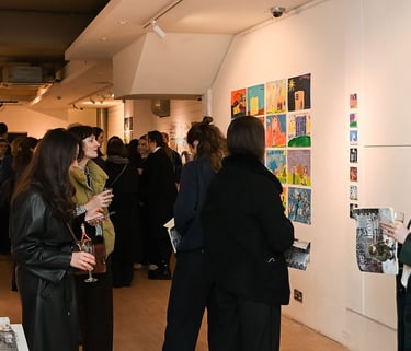 people visiting the exhibition