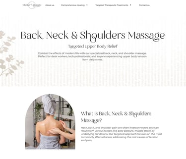 Back, Neck &Shoulders Massage