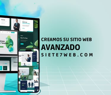 Creamos su sitio web avanzado | siete7web.com