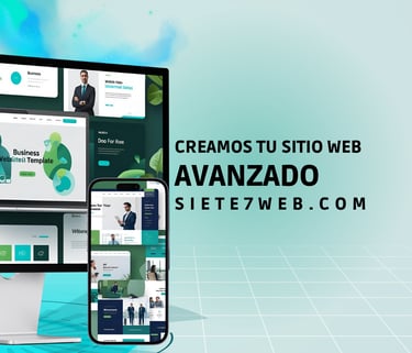 Creamos tu sitio web avanzado | siete7web.com