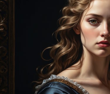 Masterful application of the Chiaroscuro technique in oil painting