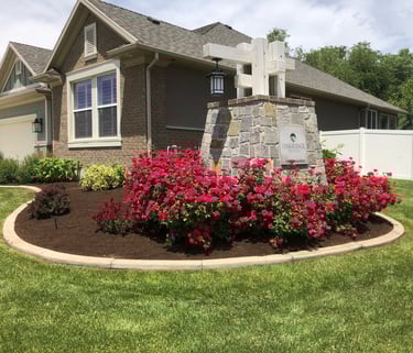 Flower bed maintenance 