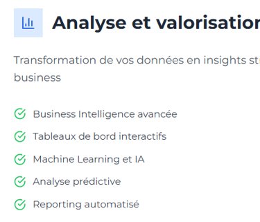 Analyse et valorisation des données