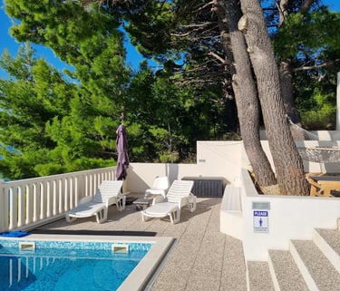 The photo shows west sun deck.