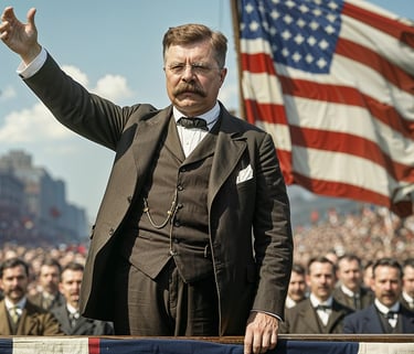 Theodore Roosevelt addresses the nation