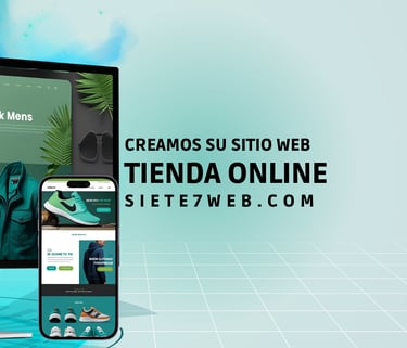 Creamos su sitio web tienda online | siete7web.com