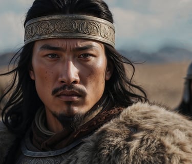 Genghis Khan, the newly crowned emperor