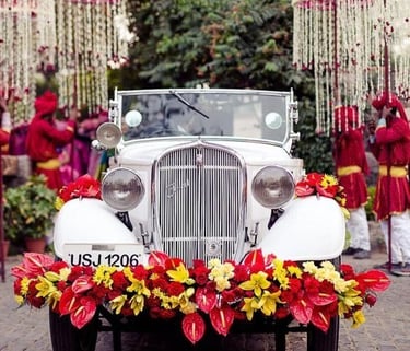 Vintage car for royal baraat