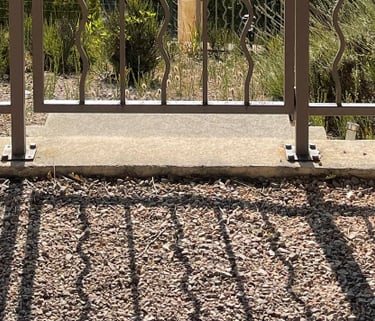 portillon de garde corps en fer forgé