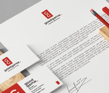 a letterpressed business card with a wooden and advertising brand block