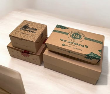 Paper Lunch Box & Snack Box Kraft Custom Ecopacking